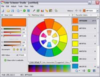 Color Schemer Studio main screen