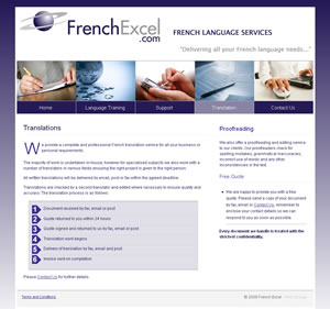 French Excel website screenshot