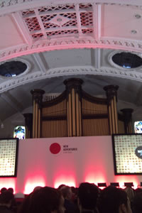 Inside the Albert Hall venue