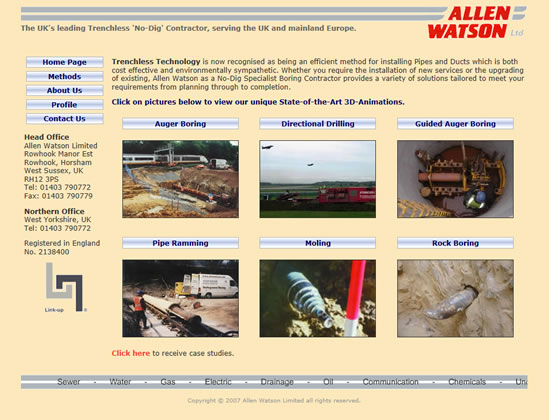 Allen Watson old website screenshot