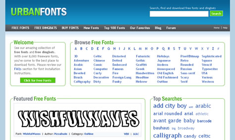 Urban Fonts screenshot