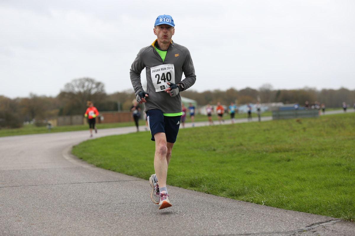 Me, running in the Jigsaw Run 10K